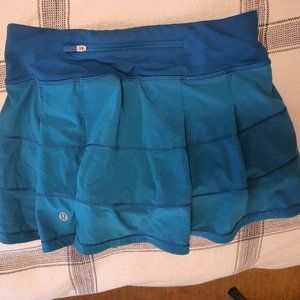 Cute Lululemon Aqua Tennis Skirt (says it's a 2, but recommend for a size 0)